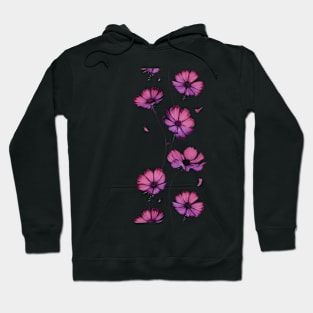 crimson flowers Hoodie